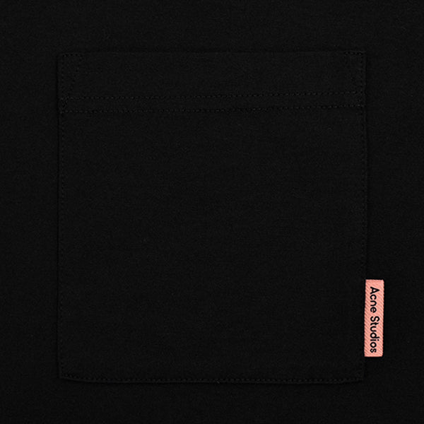Patch-pocket cotton t-shirt/BLACK(MN-TSHI000242)