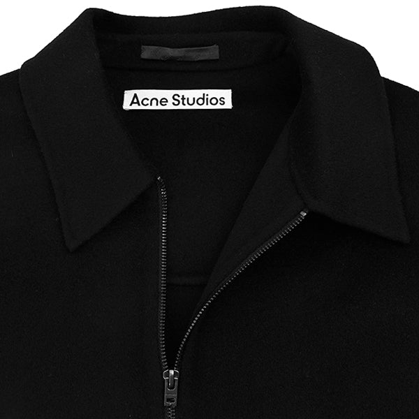 Wool zipper jacket/BLACK(MN-OUTW000787)