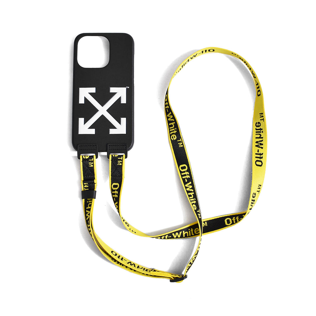 [Off-White]GRAPHIC BELT COVER 14 PRO/BLACK/YELLOW(OMPS23-RTW0621)