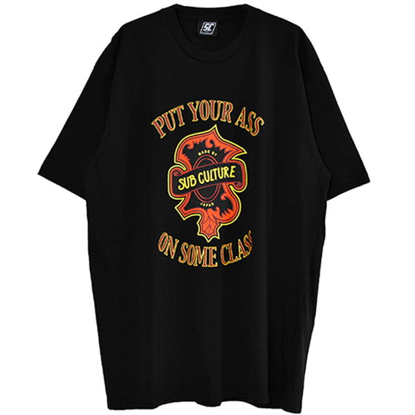PUT YOUR ASS ON SOME CLASS T-SHIRT/BLACK(SCST-S2102)