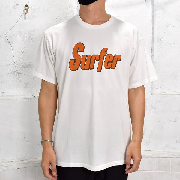 SURFER T-SHIRT/WHITE/ORANGE(SCST-S2106)