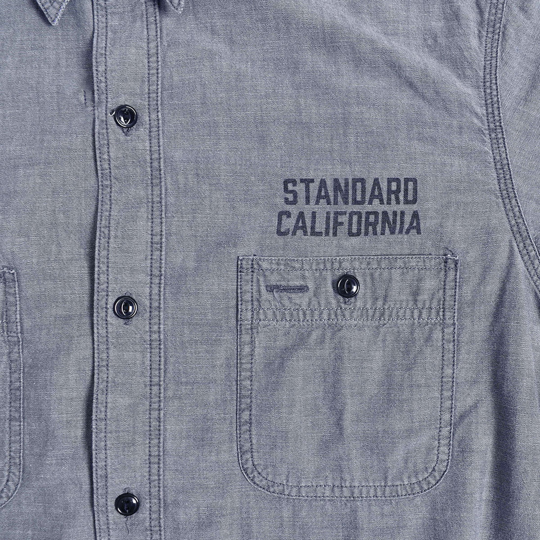 [STANDARD CALIFORNIA]SD Chambray Shirt/BLACK(SHOLB200)