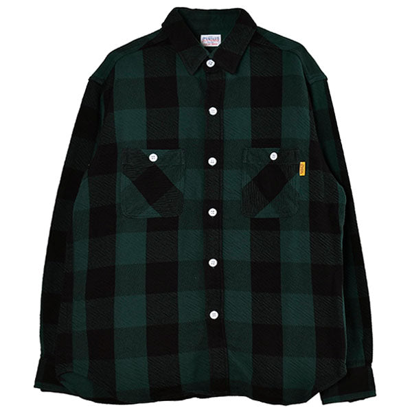 SD Flannel Check Shirt/GREEN(SHOLE220)