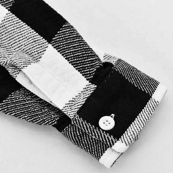 SD Flannel Check Shirt/WHITE(SHOLE220)