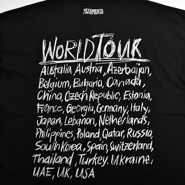 WORLD TOUR T-SHIRT/BLACK(UE52TR270)