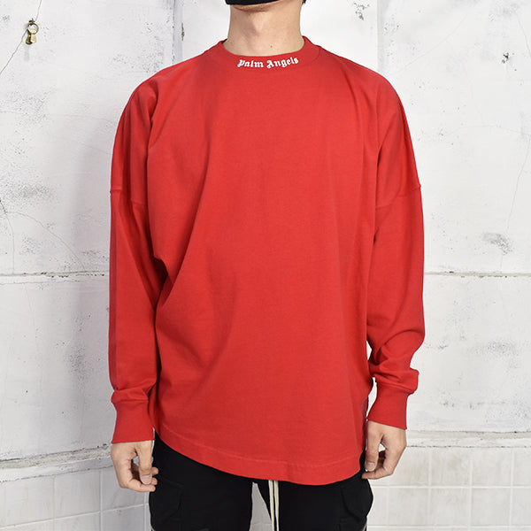 CLASSIC LOGO OVER TEE L/S/RED(PMAS22-026)