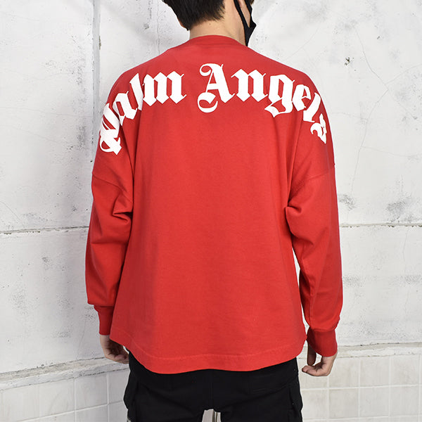 CLASSIC LOGO OVER TEE L/S/RED(PMAS22-026)