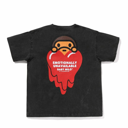 EMOTIONALLY UNAVAILABLE]×A BATHING APE EU MILO SS TEE/BLACK(EU-HR8 
