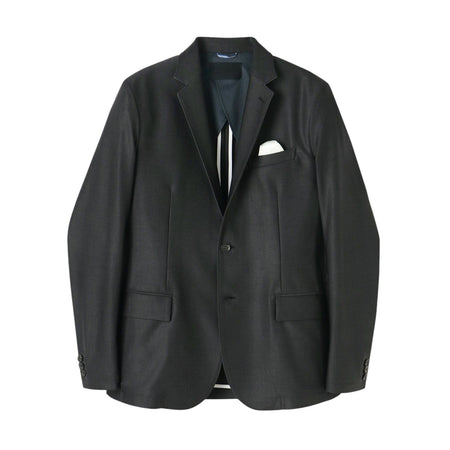 [junhashimoto]JERSEY JACKET -USO TWILL-/BLACK/(1032510004)
