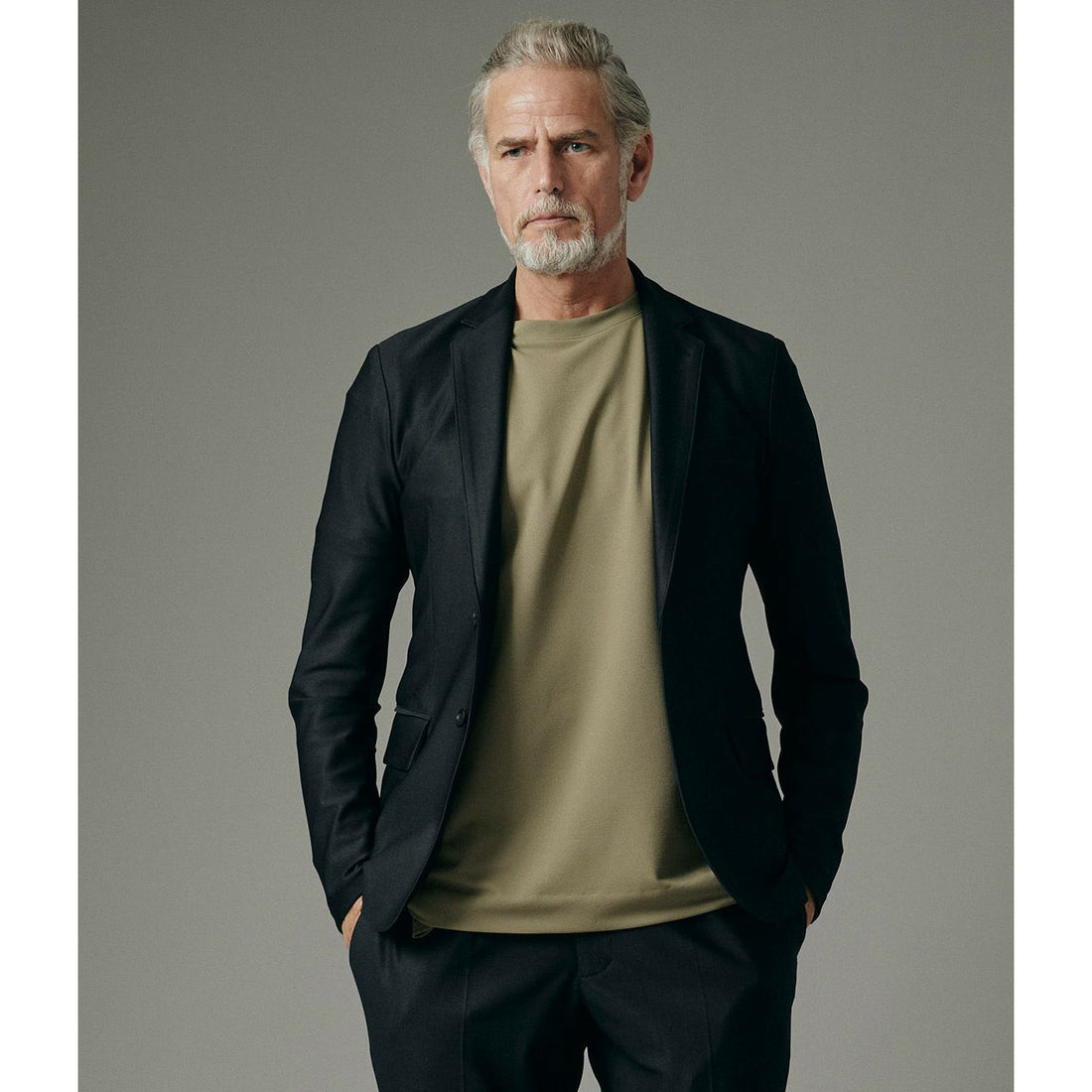 [junhashimoto]JERSEY JACKET -USO TWILL-/BLACK/(1032510004)