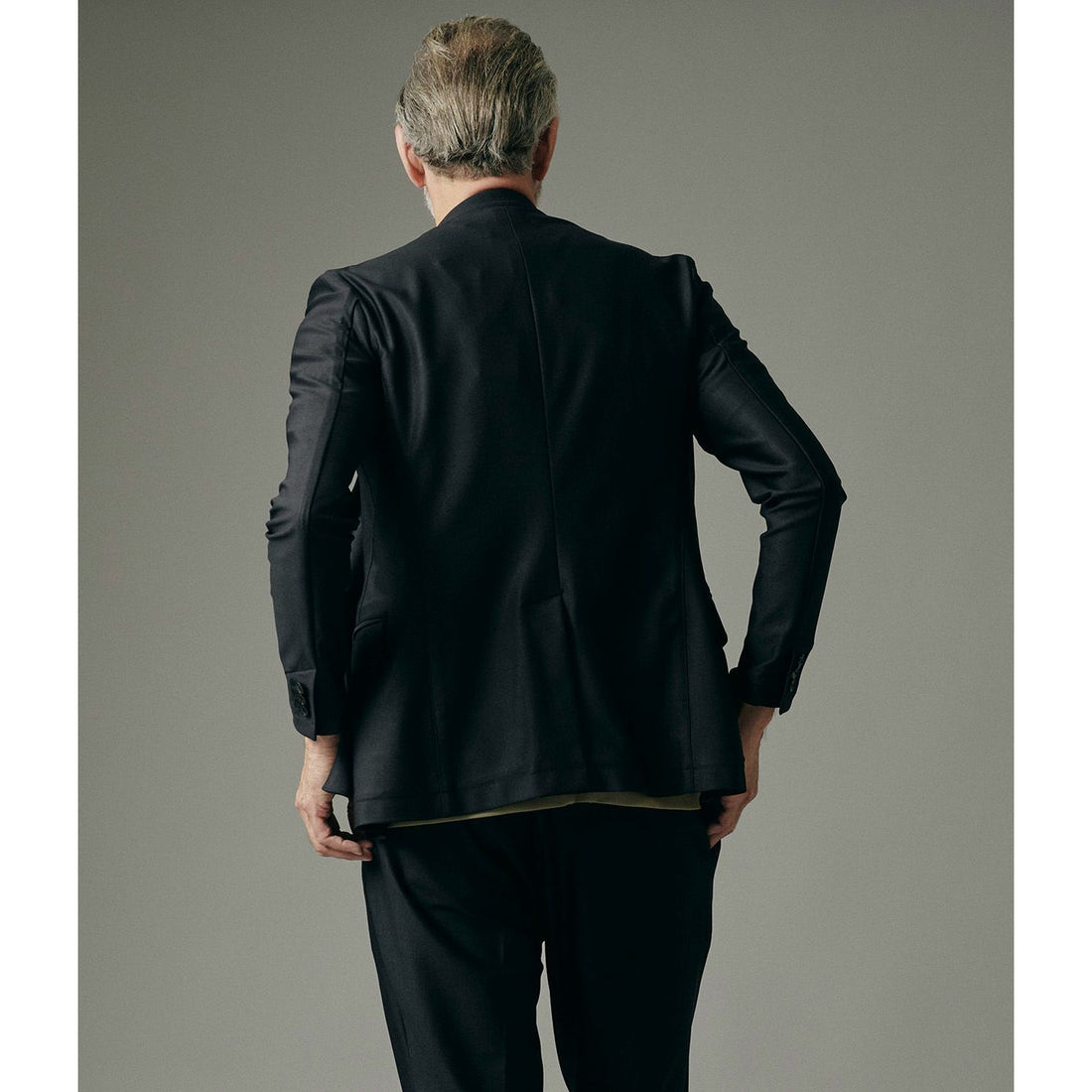 [junhashimoto]JERSEY JACKET -USO TWILL-/BLACK/(1032510004)