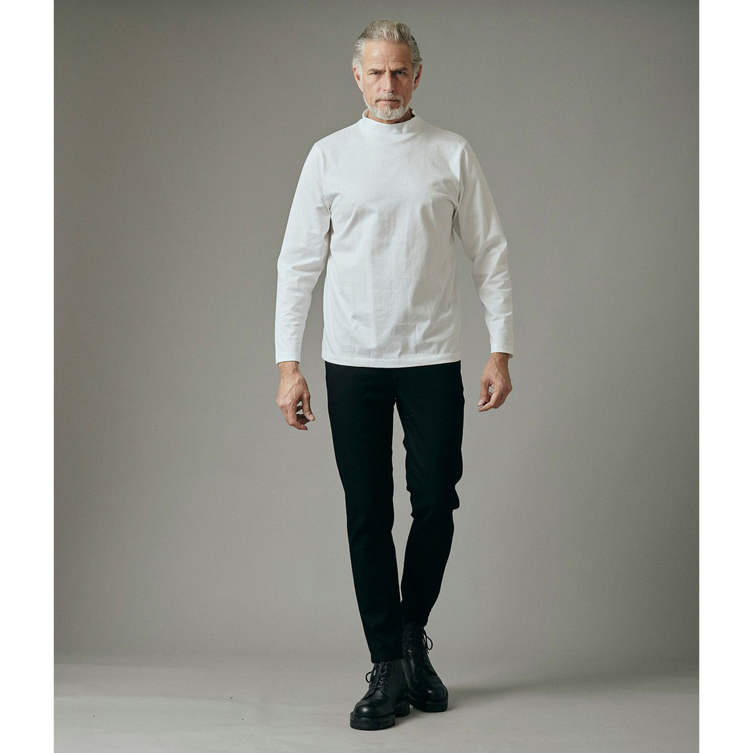 [junhashimoto]101SERIBU MOCK NECK/WHITE/(1102520001)