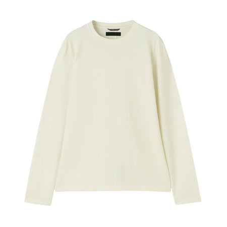 [junhashimoto]WASHABLE WOOL C L/S/WHITE/(1102520012)