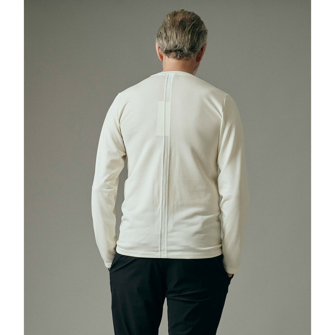 [junhashimoto]WASHABLE WOOL C L/S/WHITE/(1102520012)