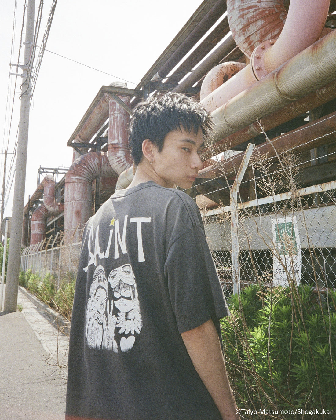 [SAINT Mxxxxxx]鉄コン筋クリート_SS T-SHIRT/KURO(SM-MK1-0000-C81)
