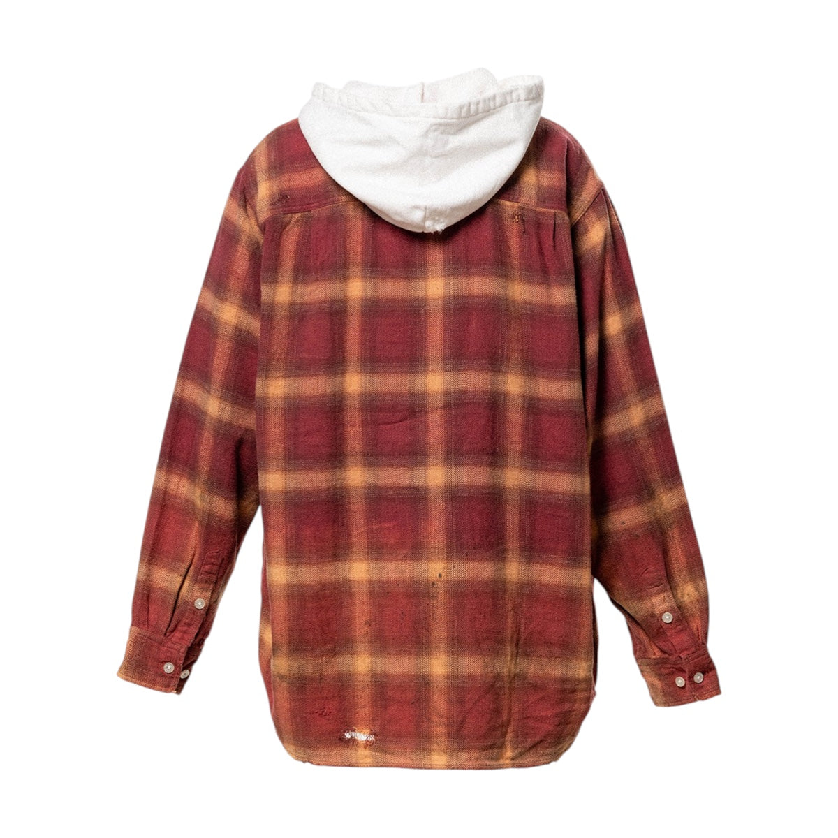KAMIYA]Distressed Hooded Checked Shirt/RED(G16SH051) – R&Co.