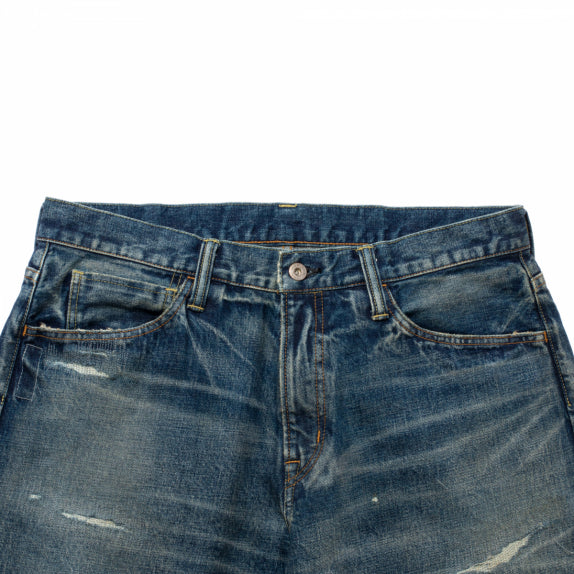 [SEQUEL]DAMEGE DENIM PANTS/BLACK(SQ-24AW-PT-10)