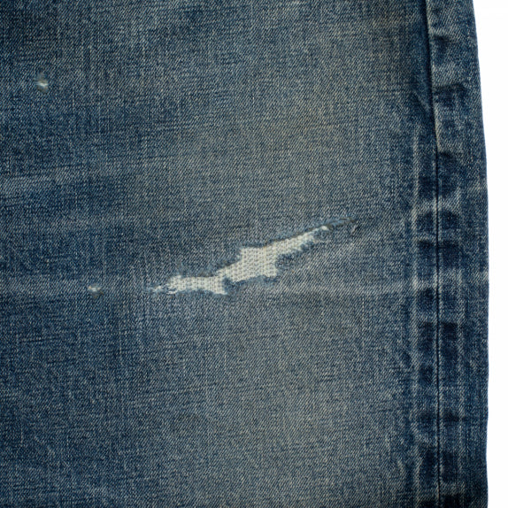 SEQUEL]DAMEGE DENIM PANTS/INDIGO(SQ-24AW-PT-09) – R&Co.