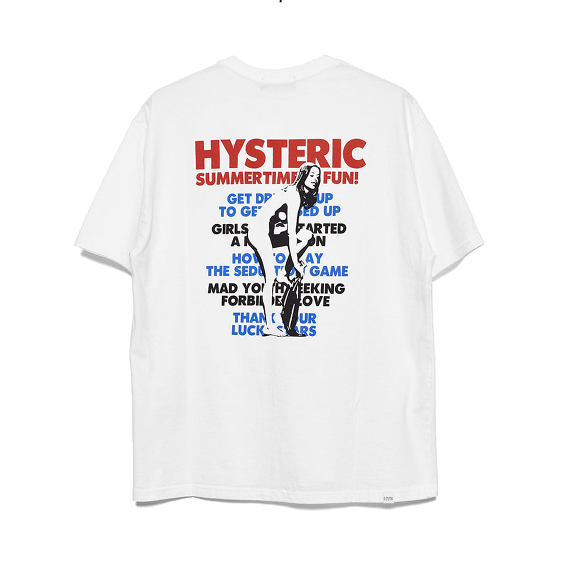 [HYSTERIC GLAMOUR]SUMMER TIME FUN Tシャツ/WHITE(02232CT01)