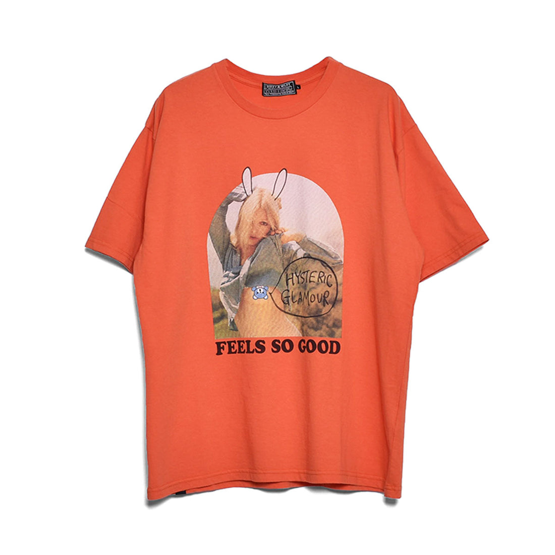 [HYSTERIC GLAMOUR]HITCHHIKER Tシャツ/ORANGE(02232CT02)