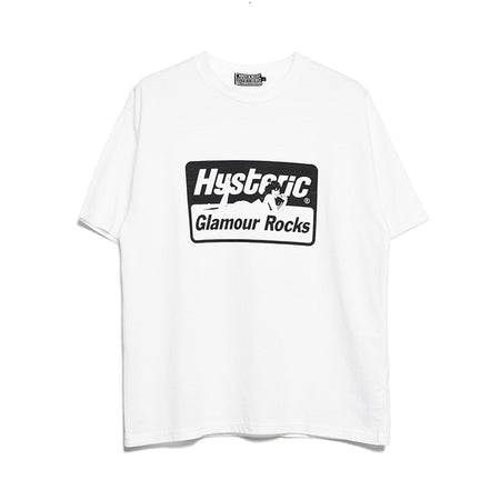 [HYSTERIC GLAMOUR]GLAMOUR ROCKS Tシャツ/WHITE(02232CT10)