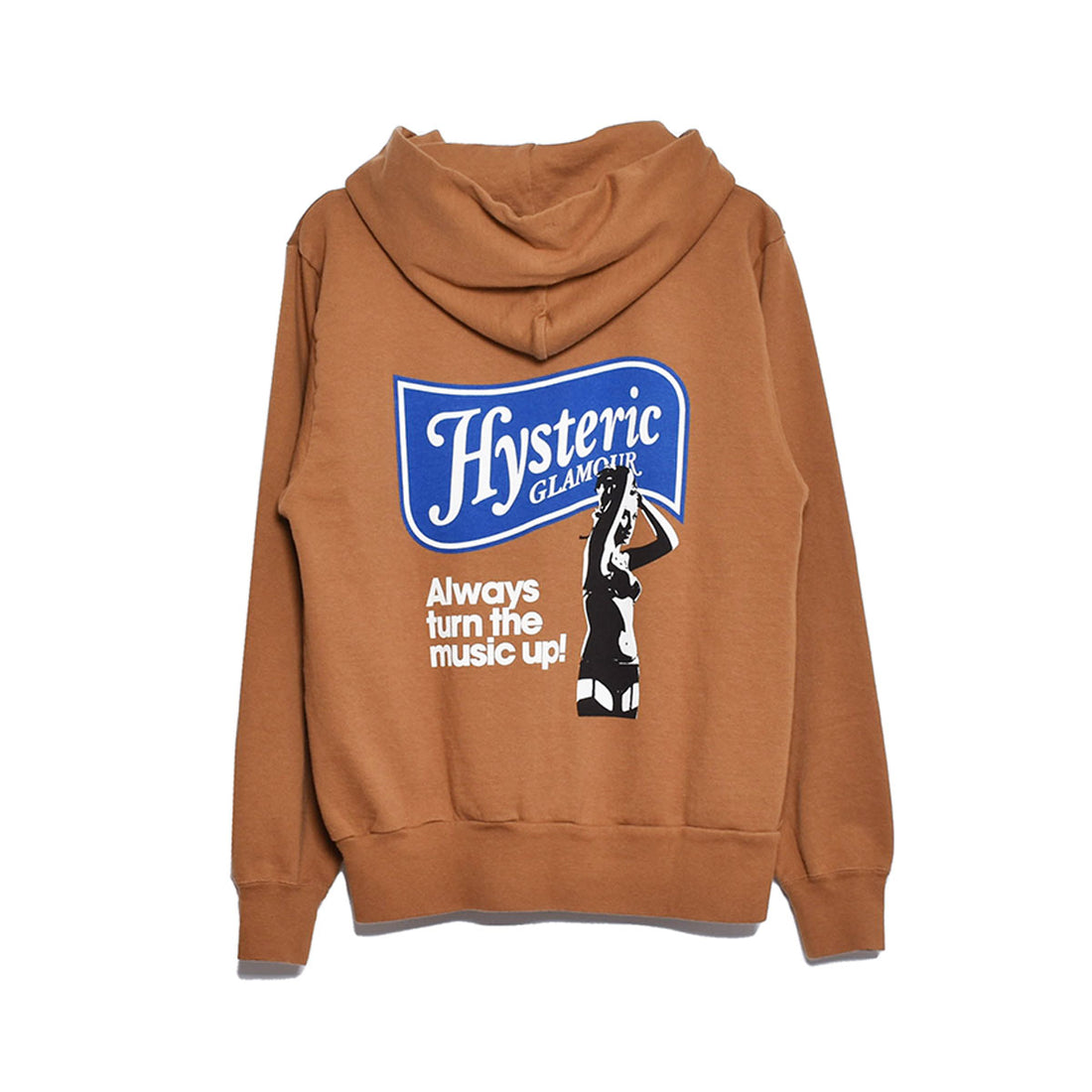 [HYSTERIC GLAMOUR]MUSIC UP パーカー/BROWN(02233CF01)