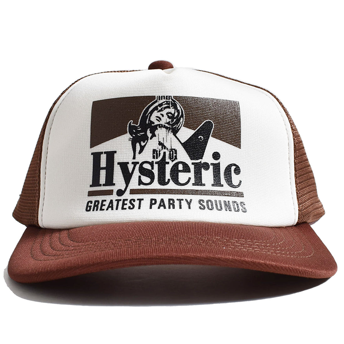 [HYSTERIC GLAMOUR]GUITAR GIRL メッシュキャップ/BROWN(02233QH05)
