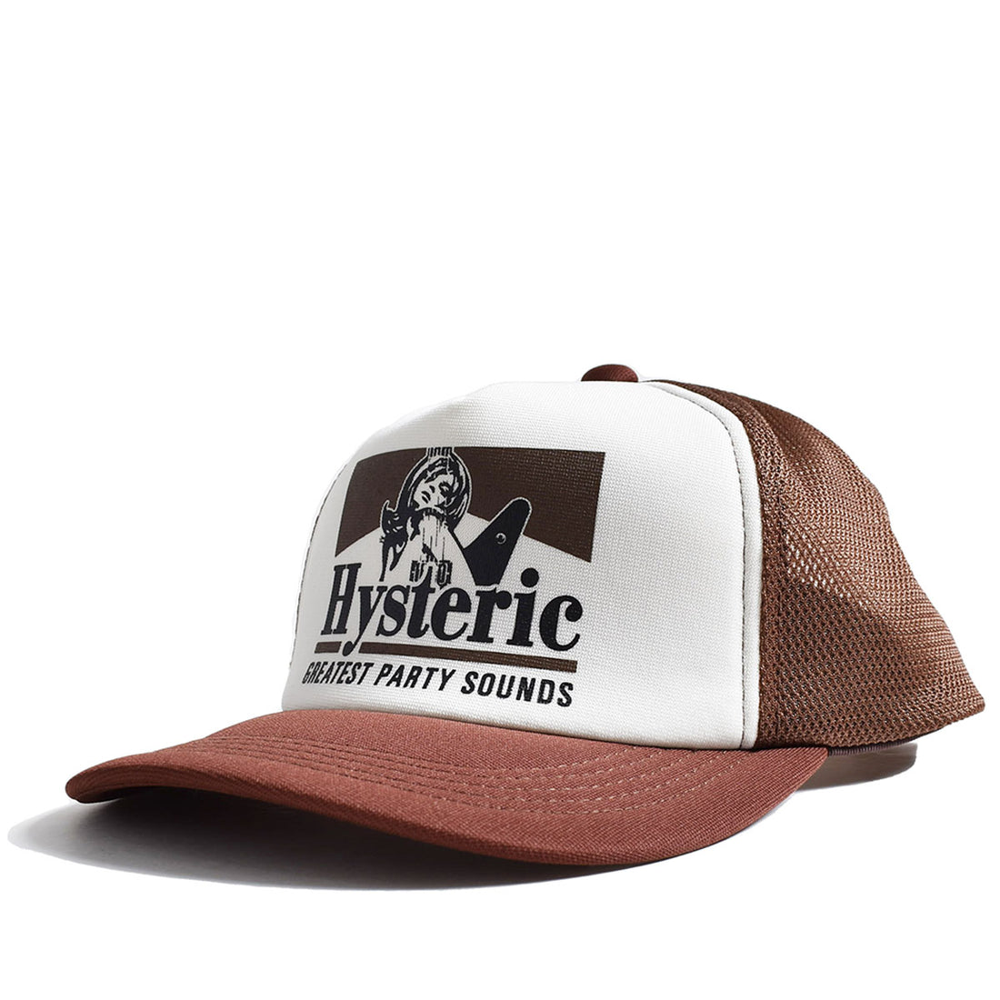 [HYSTERIC GLAMOUR]GUITAR GIRL メッシュキャップ/BROWN(02233QH05)