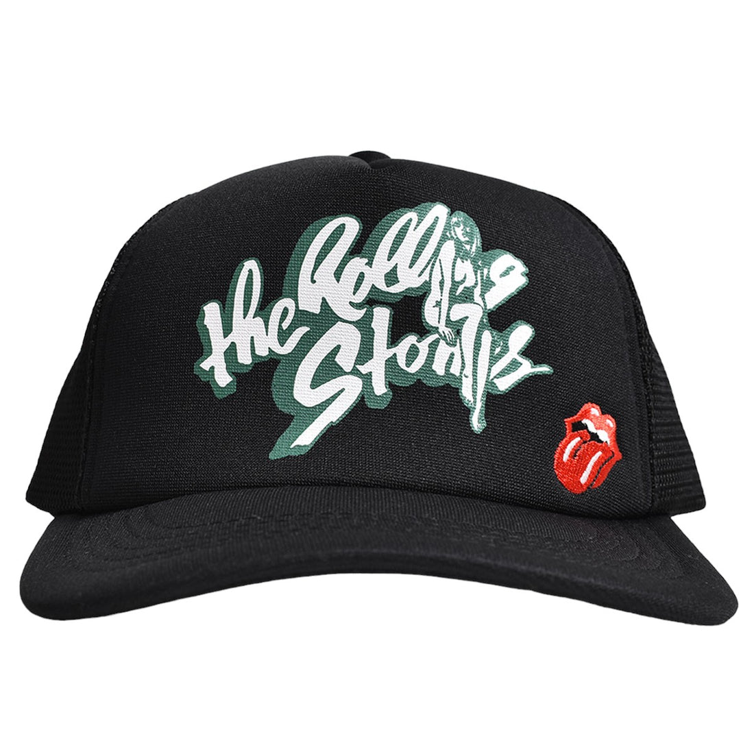 [HYSTERIC GLAMOUR]THE ROLLING STONES/GIRL SITTING RS LOGO メッシュキャップ/BLACK(02233QH08)