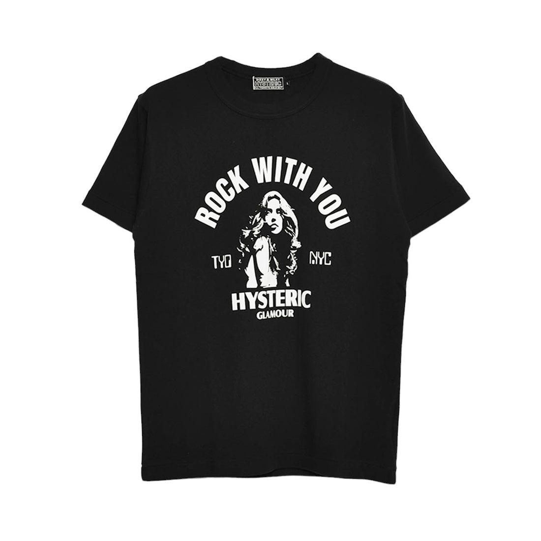 HYSTERIC GLAMOUR]ROCK W YOU Tシャツ/BLACK(02241CT23) – R&Co