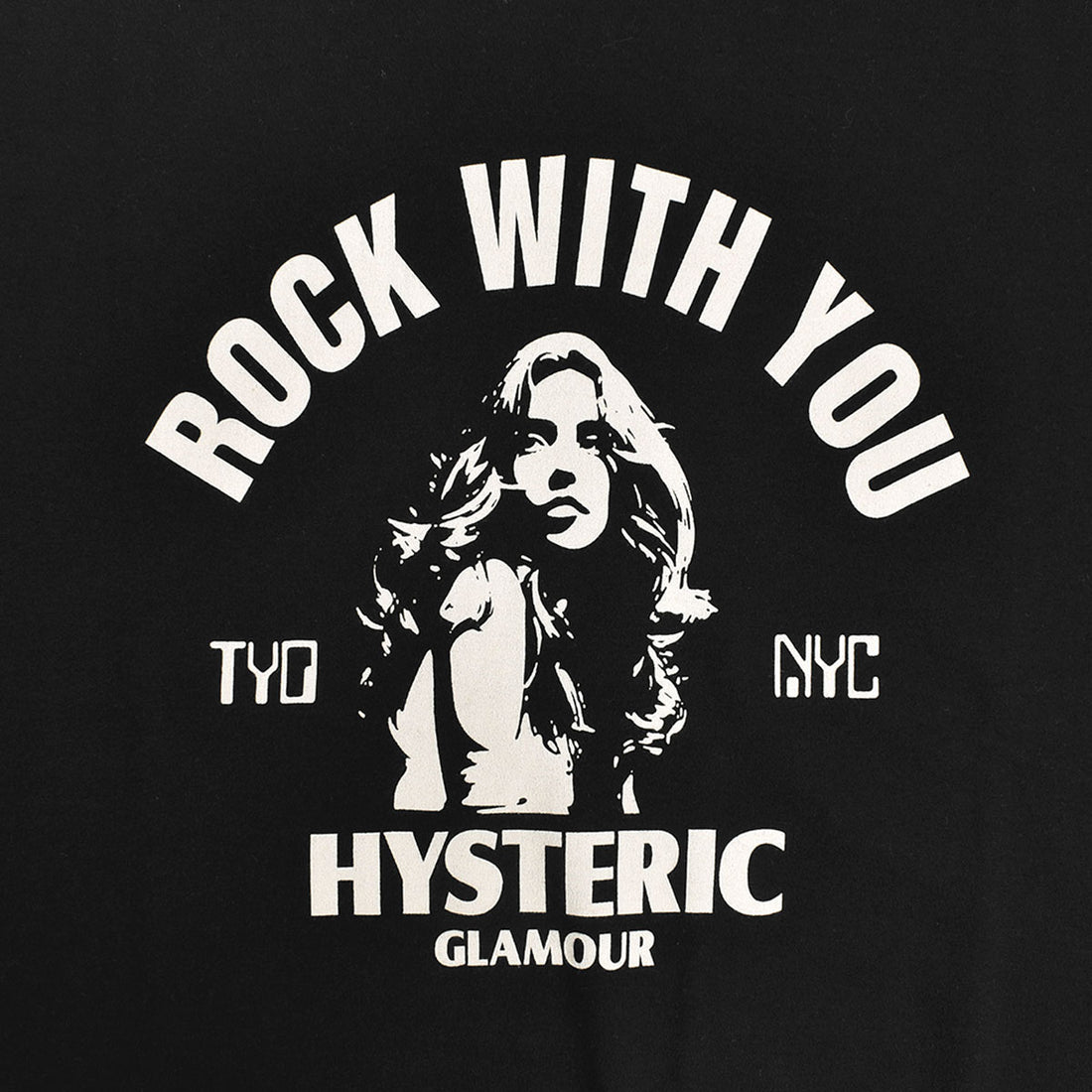 HYSTERIC GLAMOUR]ROCK W YOU Tシャツ/BLACK(02241CT23) – R&Co 