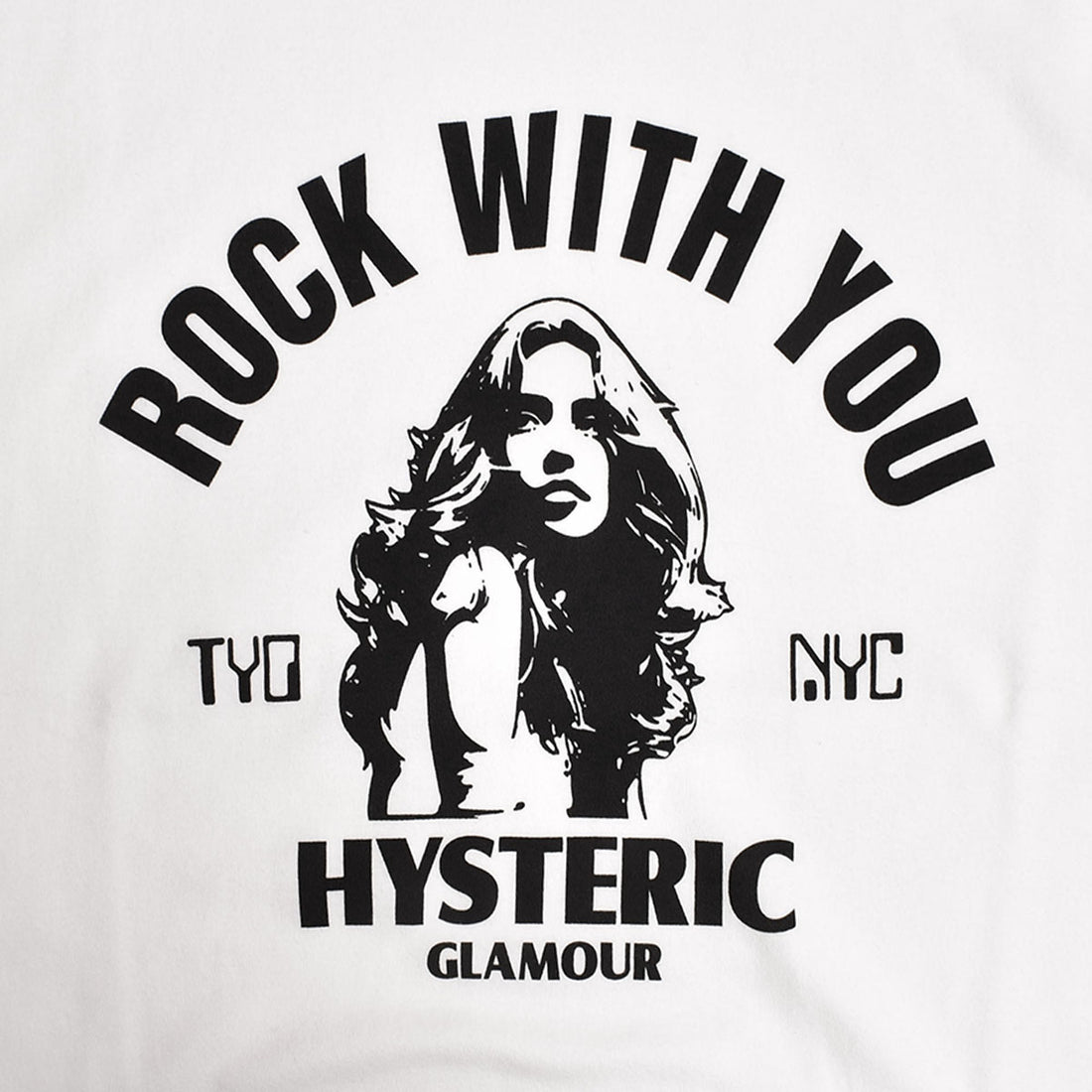 HYSTERIC GLAMOUR]ROCK W YOU Tシャツ/WHITE(02241CT23) – R&Co