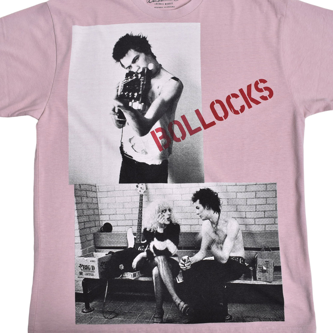 [HYSTERIC GLAMOUR]DENNIS MORRIS/SID AND NANCY Tシャツ/PINK(02241CT24)