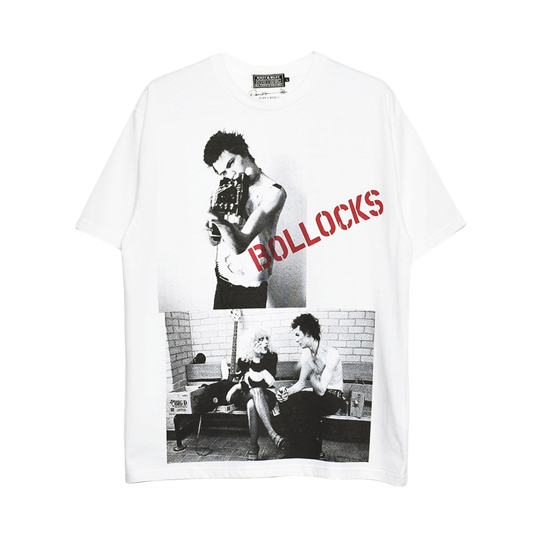 [HYSTERIC GLAMOUR]DENNIS MORRIS/SID AND NANCY Tシャツ/WHITE(02241CT24)