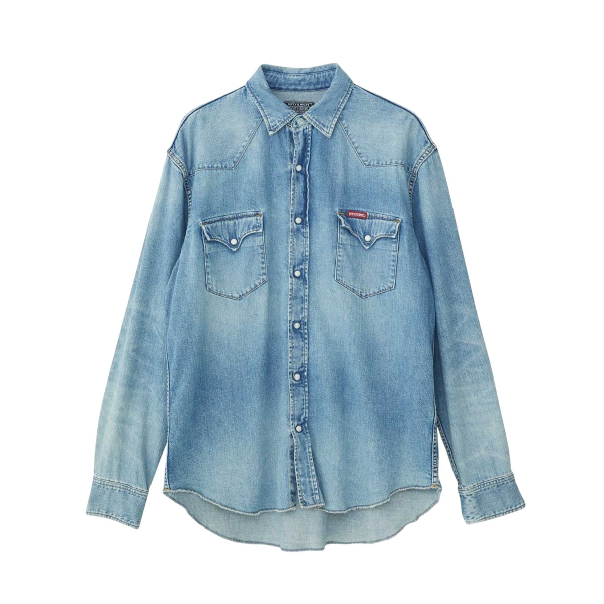 HYSTERIC GLAMOUR]HYSTERIC STORE刺繍 ウエスタンデニムシャツ/INDIGO