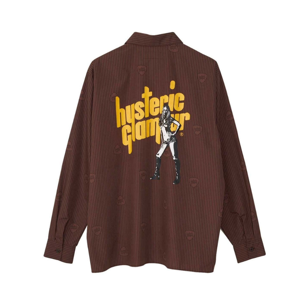HYSTERIC GLAMOUR]SOUND VIBRATION エンジニアシャツ/BROWN