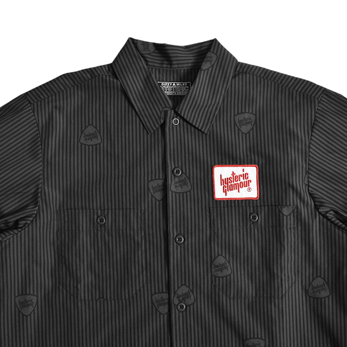 HYSTERIC GLAMOUR]SOUND VIBRATION エンジニアシャツ/CHARCOAL