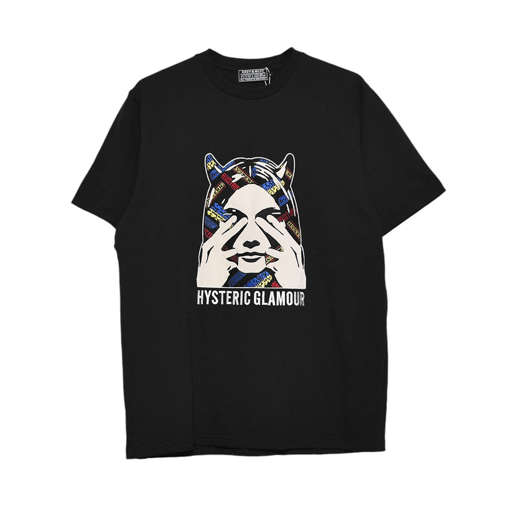 HYSTERIC GLAMOUR]SEE NO EVIL刺繍 Tシャツ/BLACK(02243CT08) – R&Co