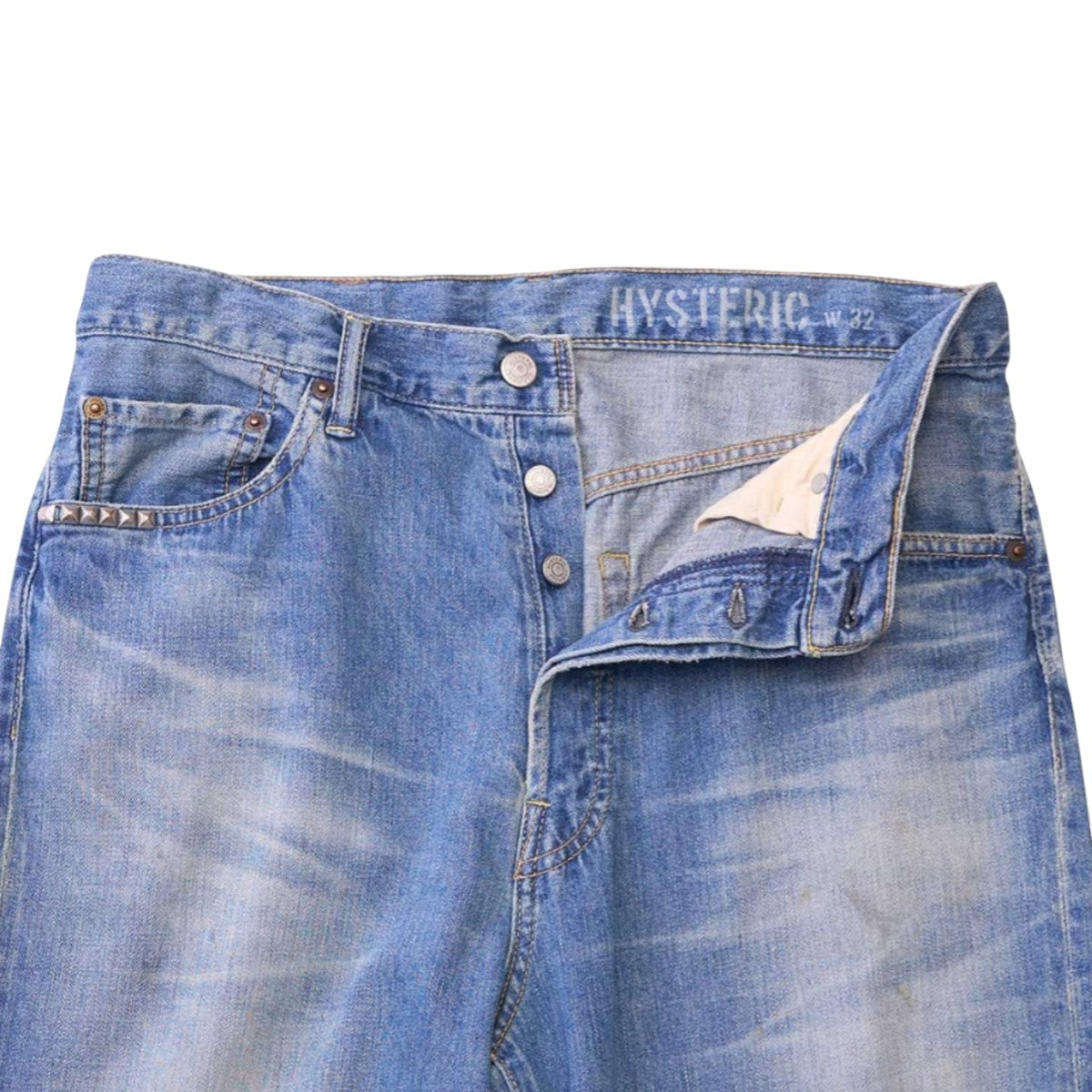 HYSTERIC GLAMOUR]CH加工 バギーデニムパンツ/DARK INDIGO