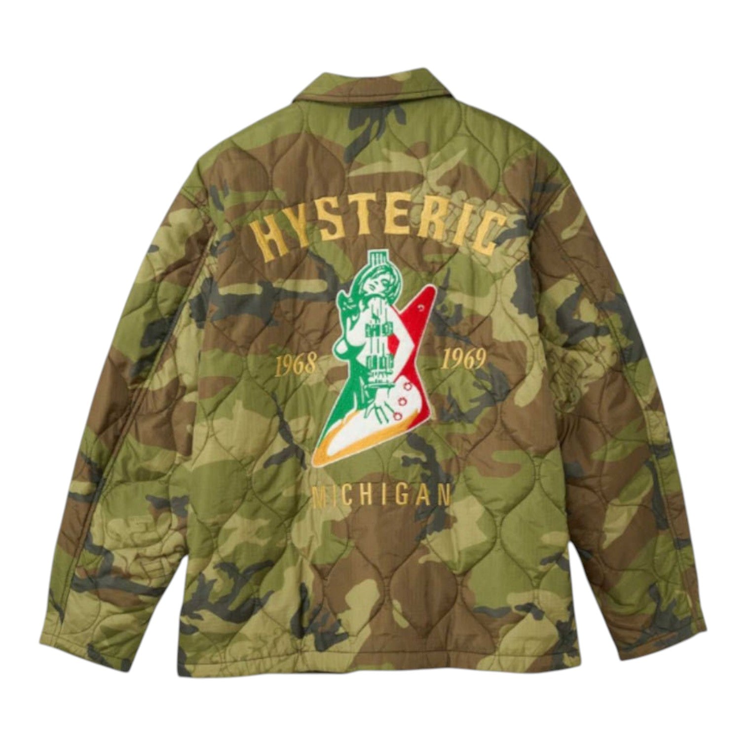 HYSTERIC GLAMOUR]GUITAR GIRL MICHIGAN刺繍 キルティングジャケット
