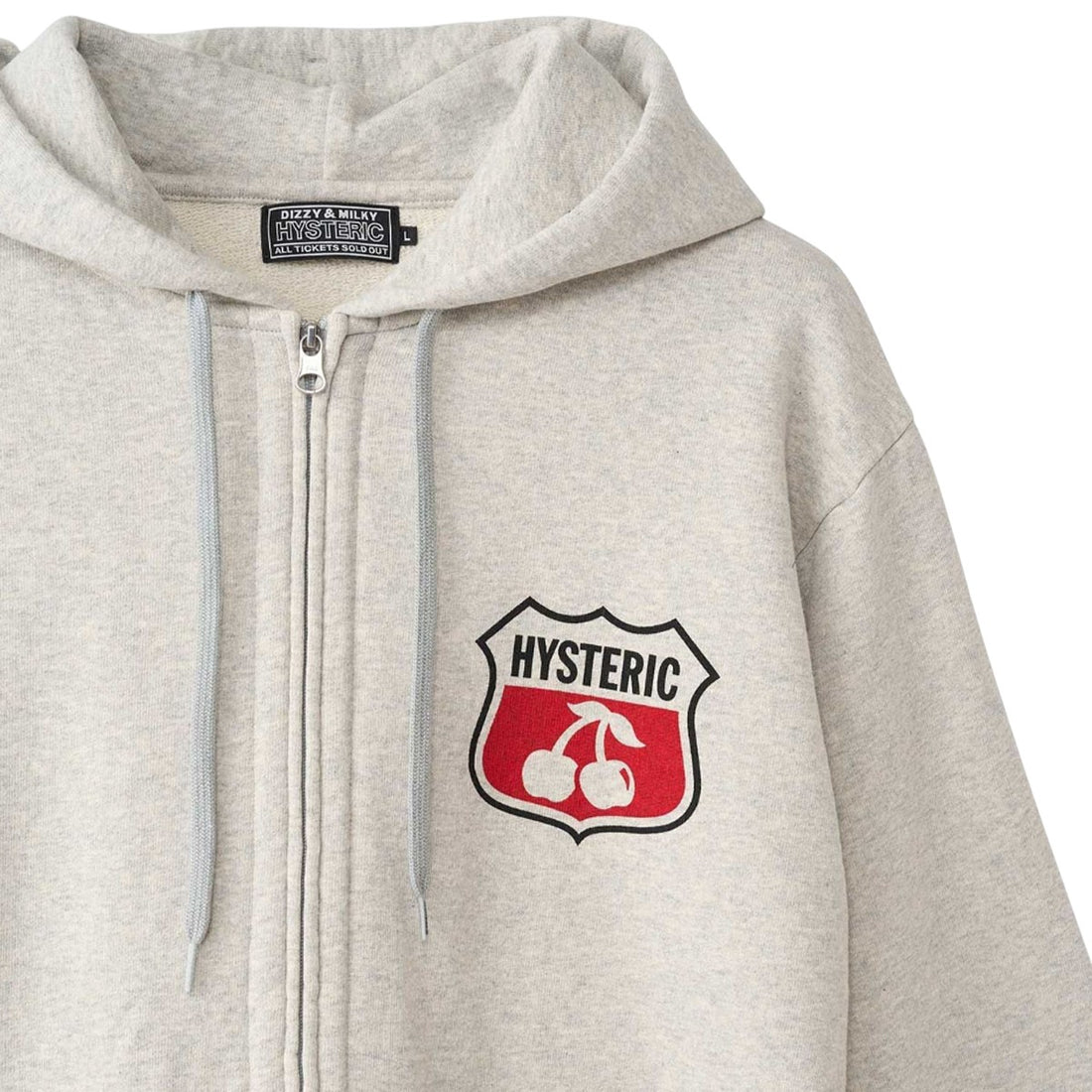 [HYSTERIC GLAMOUR]HYSTERIC CHERRY パーカー/GRAY(02253CF02)