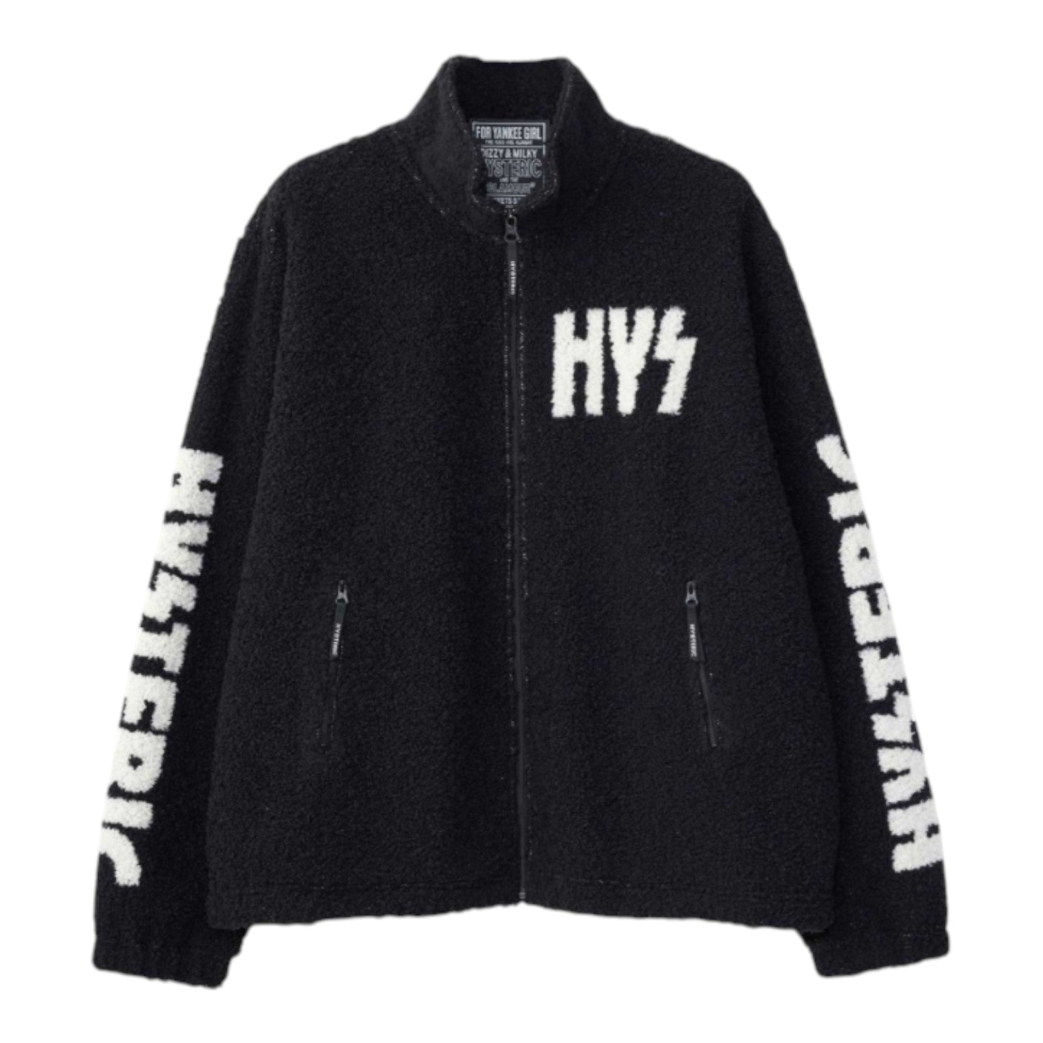 HYSTERIC GLAMOUR ジャンパー　アウタ M レディース　黒　ボア HYSTERIC GLAMOUR（ヒステリックグラマー） ブルゾン アウター WOMAN