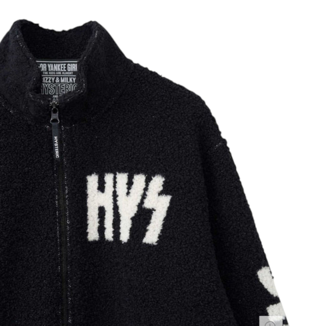 [HYSTERIC GLAMOUR]AMPLIFIEDジャカード ボアジャンパー/BLACK(02253CJ03)