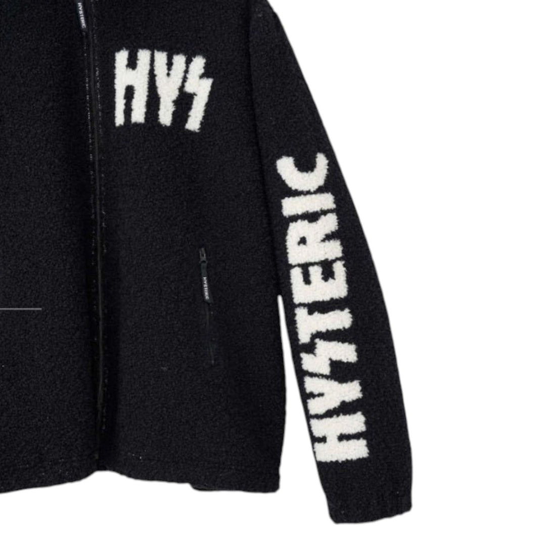 [HYSTERIC GLAMOUR]AMPLIFIEDジャカード ボアジャンパー/BLACK(02253CJ03)