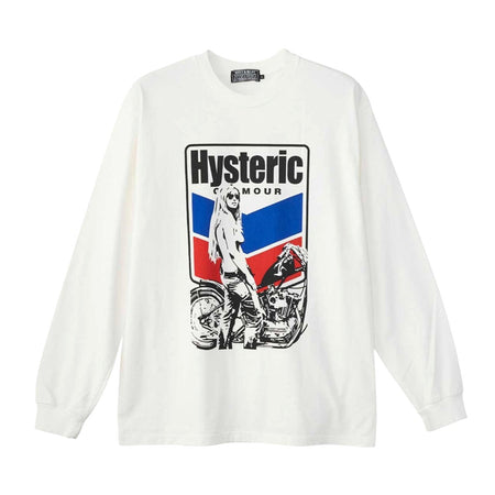 HYSTERIC GLAMOUR]I'M WITH THE BAND Tシャツ/WHITE(02241CT22