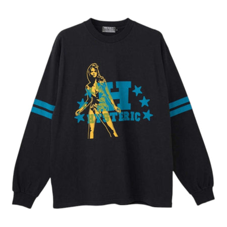 [HYSTERIC GLAMOUR]H STARS Tシャツ/BLACK(02253CL12)