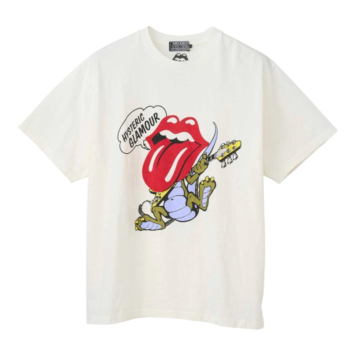HYSTERIC GLAMOUR]THE ROLLING STONES/TOUNGE DINOSAUR Tシャツ/WHITE