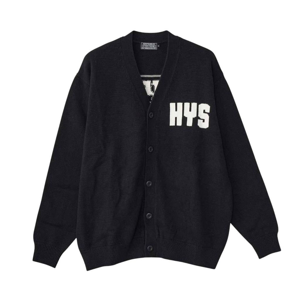 HYSTERIC GLAMOUR]BAD ASS MAMA編込 カーディガン/BLACK(02253ND01 