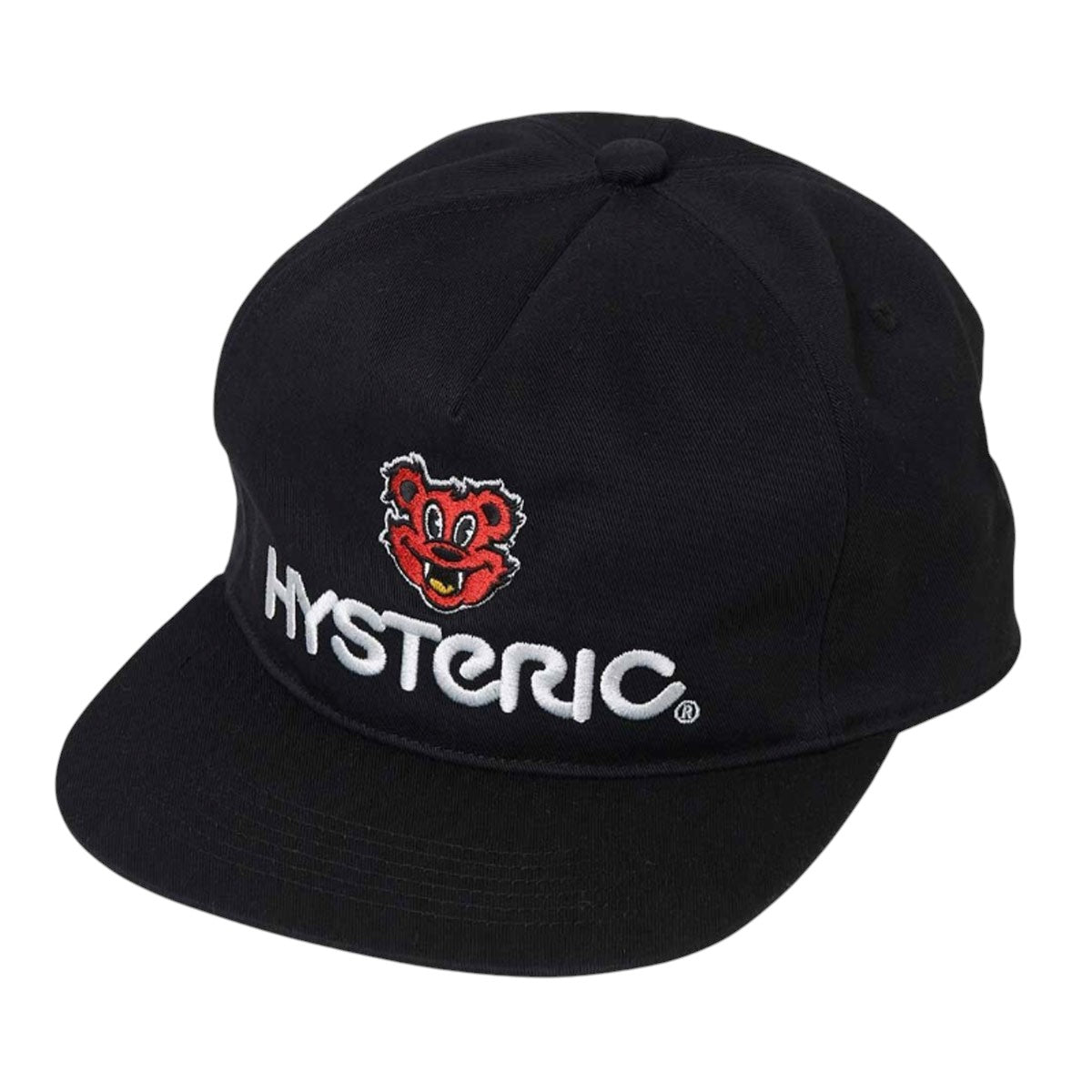 HYSTERIC GLAMOUR]FIRE BEAR MAGAZINE刺繍 キャップ/BLACK(02253QH02