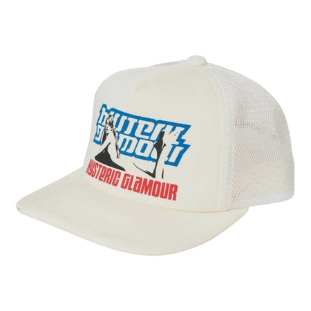 ない HYSTERIC GLAMOUR トラッカーキャップ HYSTERIC GLAMOUR トラッカーキャップ ホワイト/ブラック 楽天市場